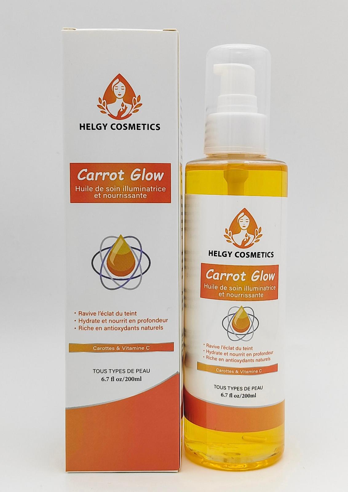CARROT GLOW – Huile de Carottes - Huile de Soin Illuminatrice et Nourrissante