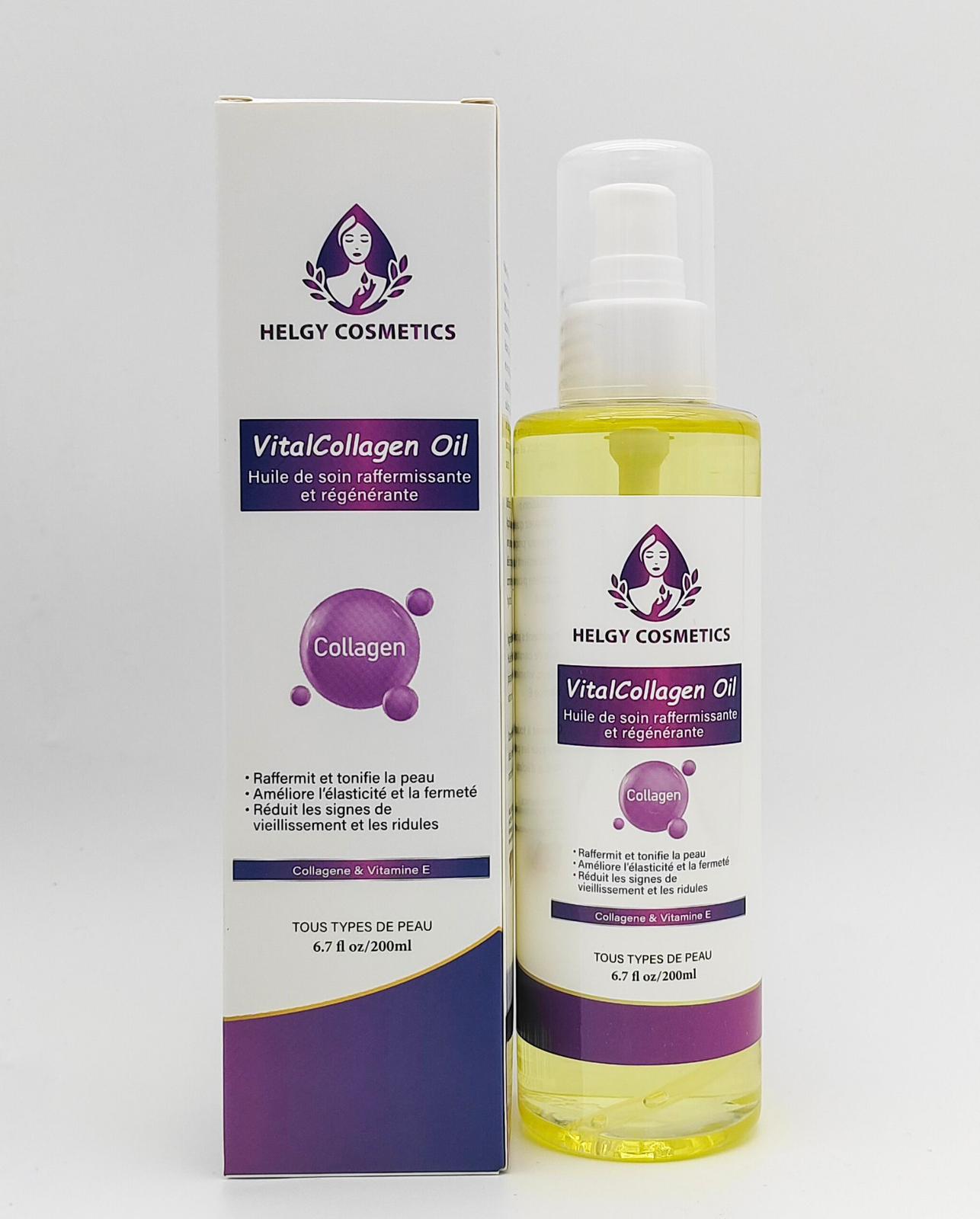 VitalCollagen Oil – Huile de Soin Raffermissante et Régénérante | Collagène et Bave d'Escargot
