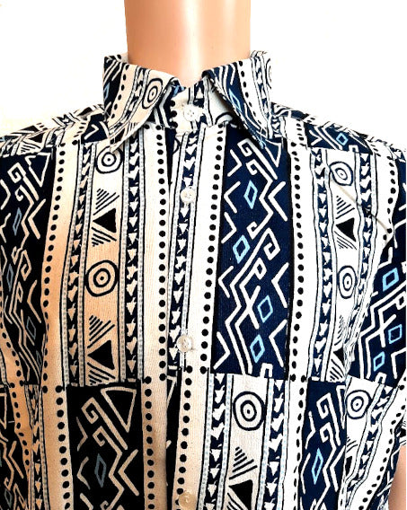 Afrikanische Mode für Herren, Sommer Mode Still mit Kurzem Arm (WOODIN) Hose+Hemd
