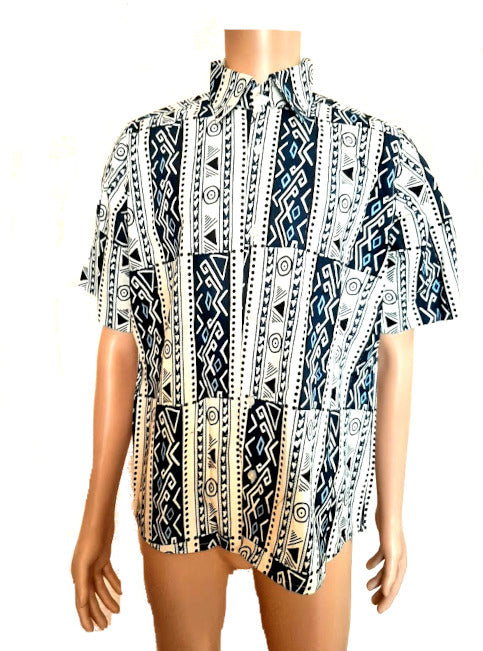 Afrikanische Mode für Herren, Sommer Mode Still mit Kurzem Arm (WOODIN) Hose+Hemd