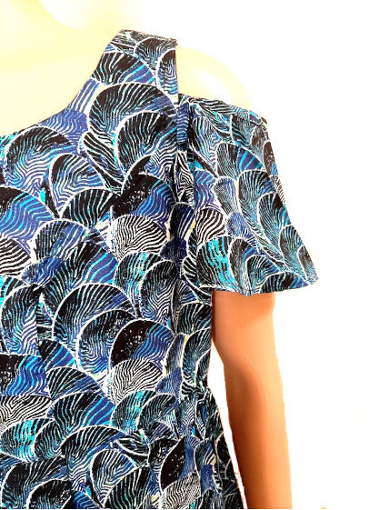 Afrikanische Frauenkleider Mode, Freizeitkleid, Damen kurzem arm (WOODIN)