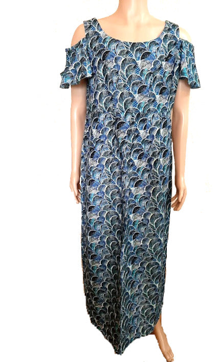 Afrikanische Frauenkleider Mode, Freizeitkleid, Damen kurzem arm (WOODIN)