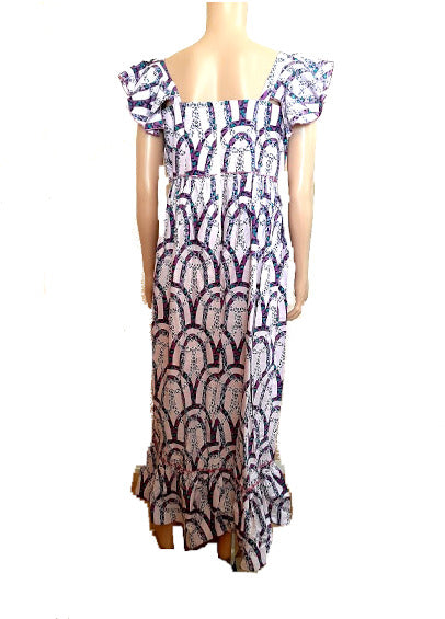 Afrikanische Frauenkleider Mode, Freizeitkleid, Damen kurzem arm (WOODIN)