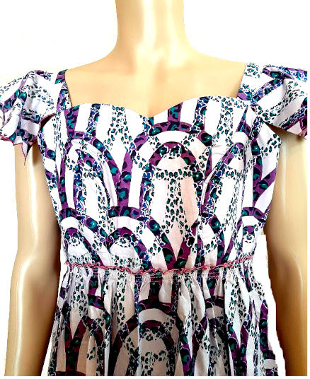Afrikanische Frauenkleider Mode, Freizeitkleid, Damen kurzem arm (WOODIN)