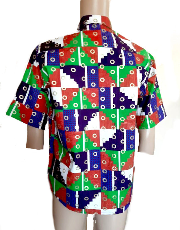 Afrikanische Tradition Mode für Herren, Sommer Mode Still mit Kurzem Arm Kleidung(HEMD+HOSE)