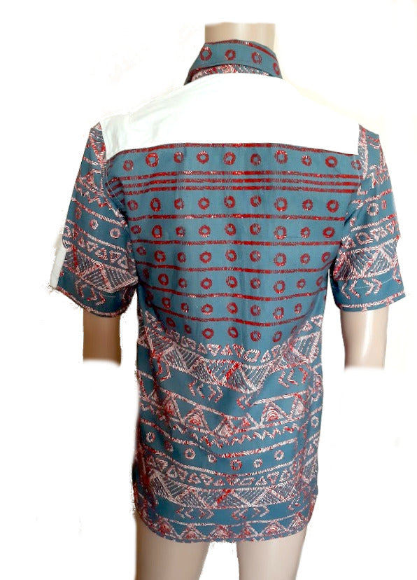 Afrikanische Tradition Mode für Herren, Sommer Mode Still mit Kurzem Arm