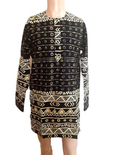 Afrikanische Mode Herren Still mit Langem Arm (WOODIN)