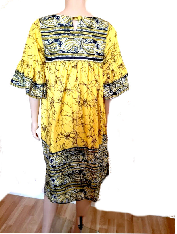 Afrikanische Kleider Mode /Gelb schwarz