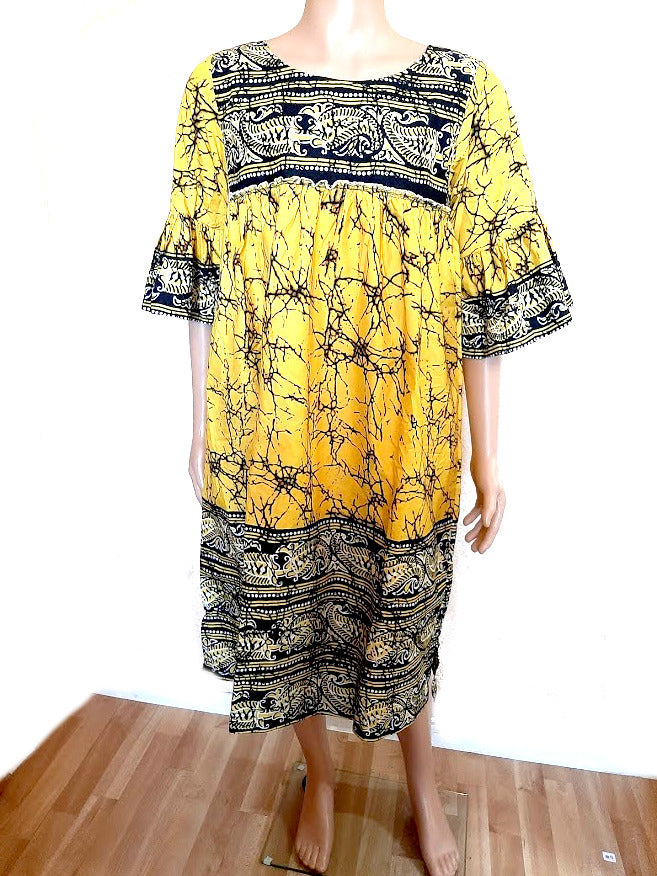Afrikanische Kleider Mode /Gelb schwarz