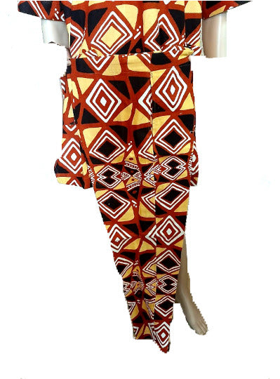 Afrikanische Tradition Mode für Herren, Sommer Mode Still mit Kurzem Arm (WOODIN) Hose+Hemd