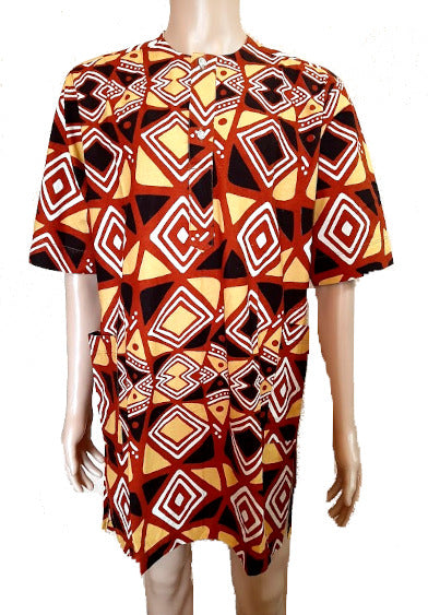 Afrikanische Tradition Mode für Herren, Sommer Mode Still mit Kurzem Arm (WOODIN) Hose+Hemd