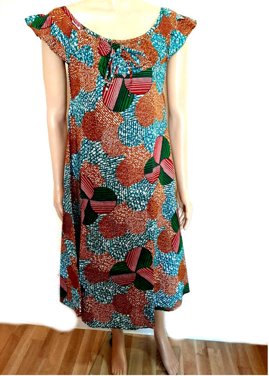 Afrikanische Damen kleider Mode Party ,Freizeit, Strand Kleid Kurzarm