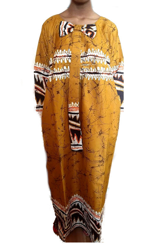 Afrikanische Frauen Lang kleid / Gold schwarz